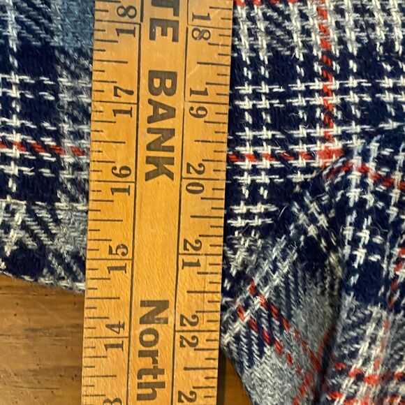 Vintage Academia Jack Lang PBM Mens Blazer 100% Wool Plaid Check Sport Coat 42L - Picture 7 of 9